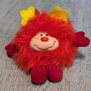 Vintage Rainbow Brite Romeo Sprite Red  7" Stuffed Plush 1983 Hallmark Taco Bell